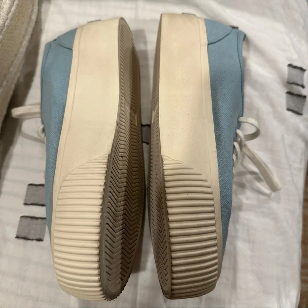 EVERLANE FOREVER PLATFORM WOMENS SNEAKERS SIZE 6 1/2 BLUE